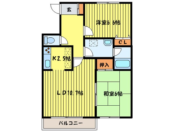 デラシオン協和Ⅲの物件間取画像